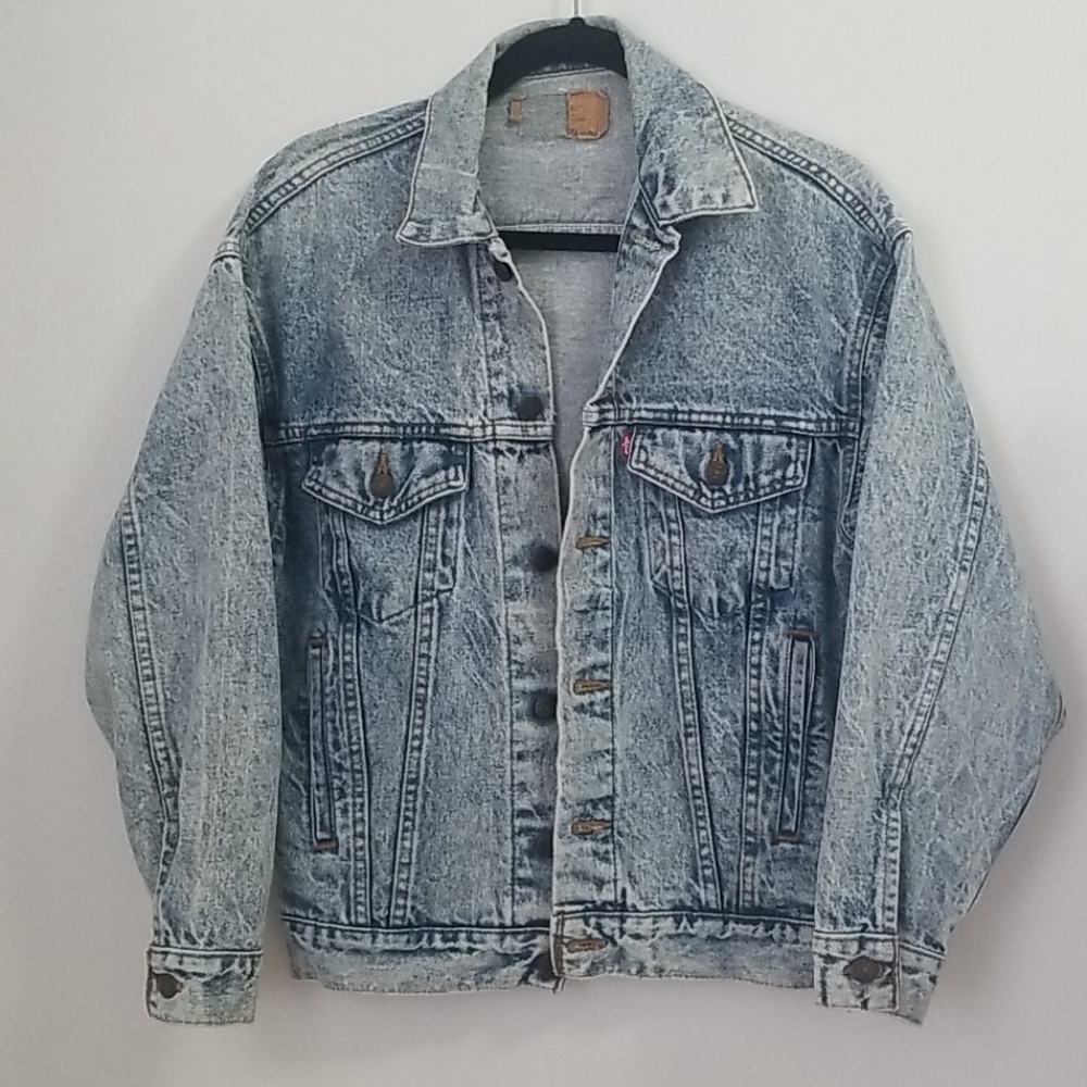 Levi's Vintage Acid Wash Denim Jacket (oversized)